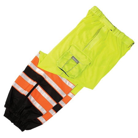 S-M, Lime Premium Brilliant Series Ultimate Reflective Mesh Pant